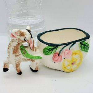 Vintage Kitschy 50s Ceramic Donkey